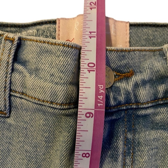 Revice Denim High Waist Light Wash Button Bottom Jeans Sz 24 - Picture 6 of 10